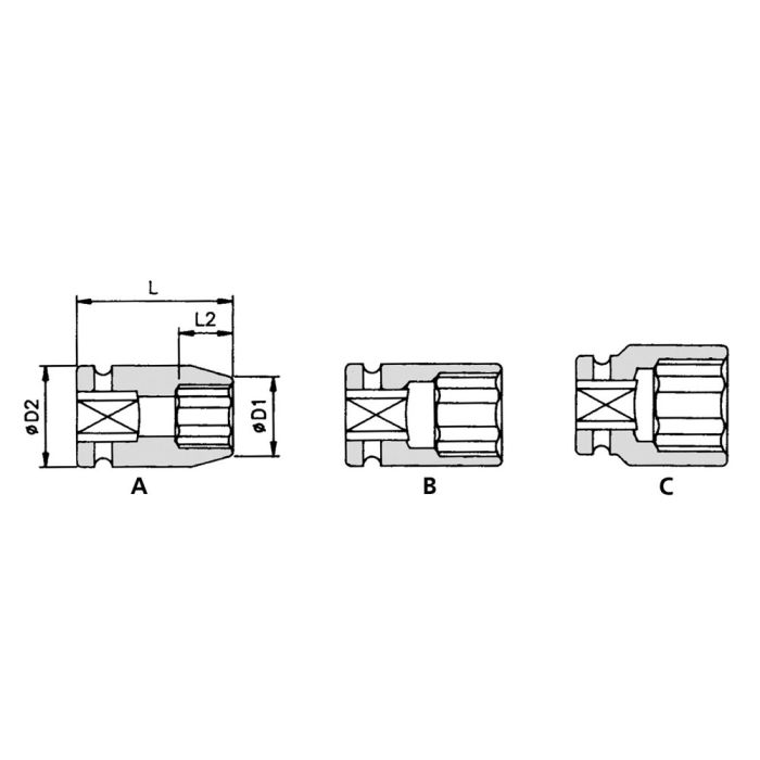 Action Slagdop DO1038-1-1 -  3/8" x 1" diep