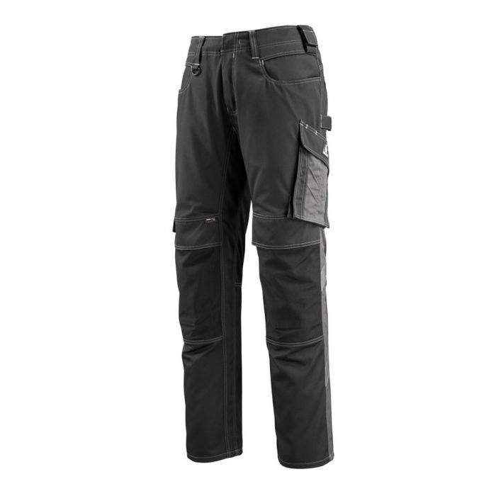 Mascot Broek met kniezakken 12679 Zwart/donkerantraciet