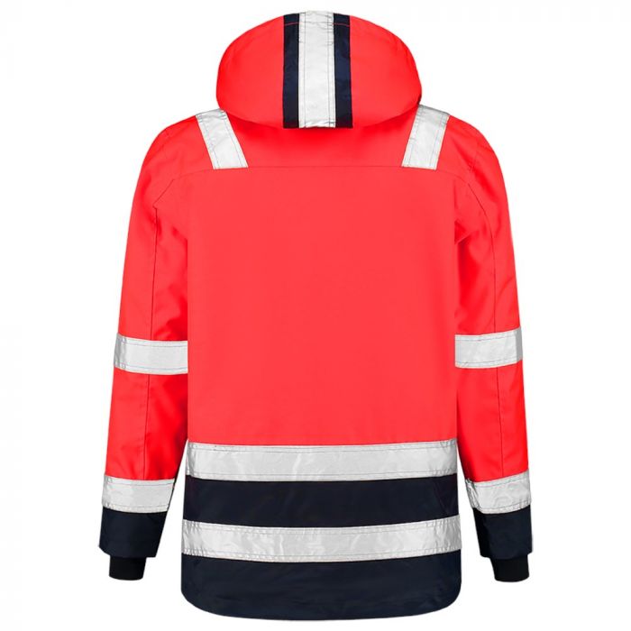 Tricorp Parka High Vis Bicolor 403020 Fluor Red-Ink
