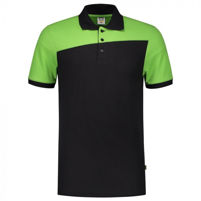 Tricorp Poloshirt Bicolor Naden 202006 Black-Lime