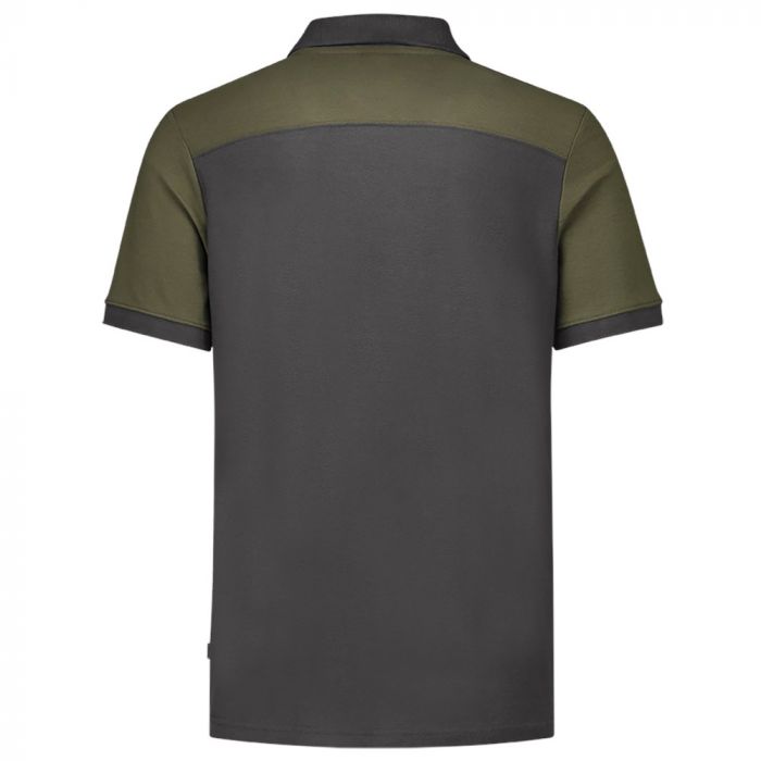 Tricorp Poloshirt Bicolor Naden 202006 Darkgrey-Army