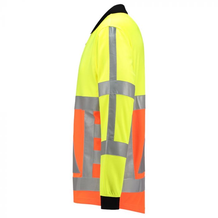 Tricorp Poloshirt Verkeersregelaar Lange Mouw 203002 Fluor Orange-Yellow
