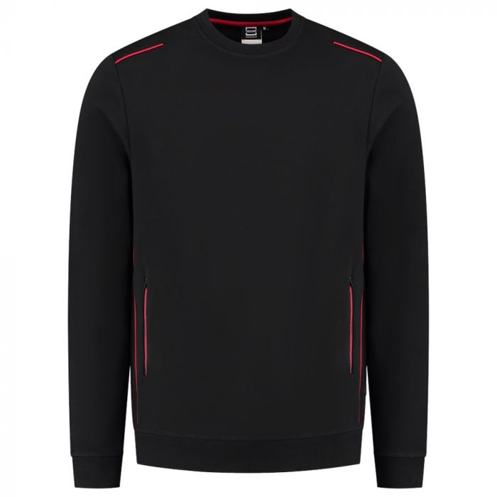 Tricorp Sweater Accent 302703 Black-Red