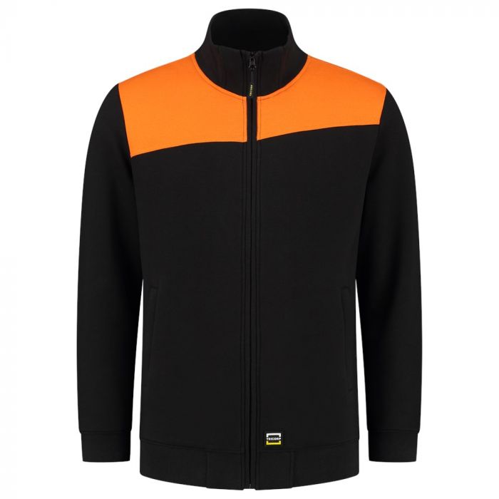 Tricorp Sweatvest Bicolor Naden 302014 Black-Orange