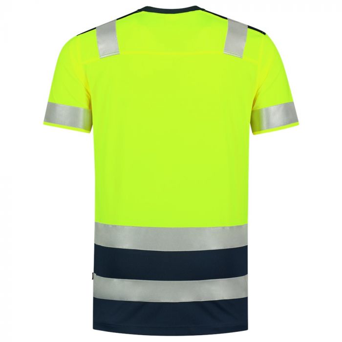 Tricorp T-shirt High Vis Bicolor 103006 Fluor Yellow-Ink