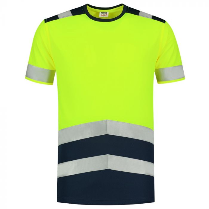 Tricorp T-shirt High Vis Bicolor 103006 Fluor Yellow-Ink