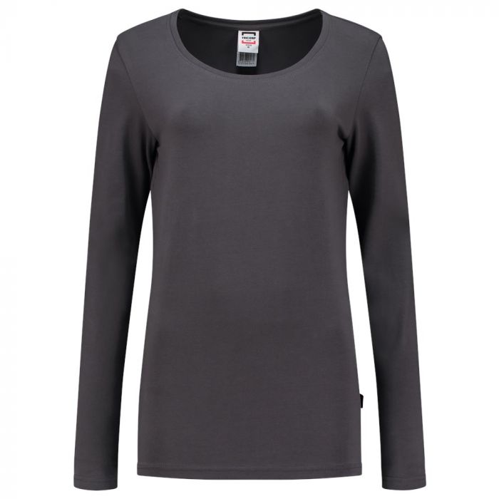 Tricorp T-shirt Lange Mouw Dames 101010 Darkgrey