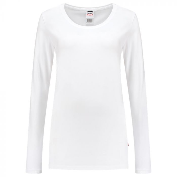 Tricorp T-shirt Lange Mouw Dames 101010 White