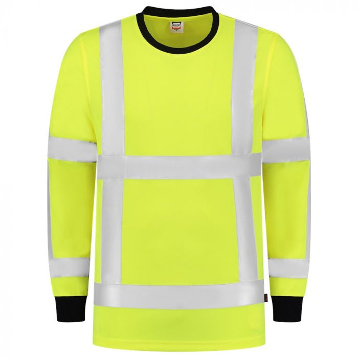 Tricorp T-shirt RWS Birdseye Lange Mouw 103002 Fluor Yellow