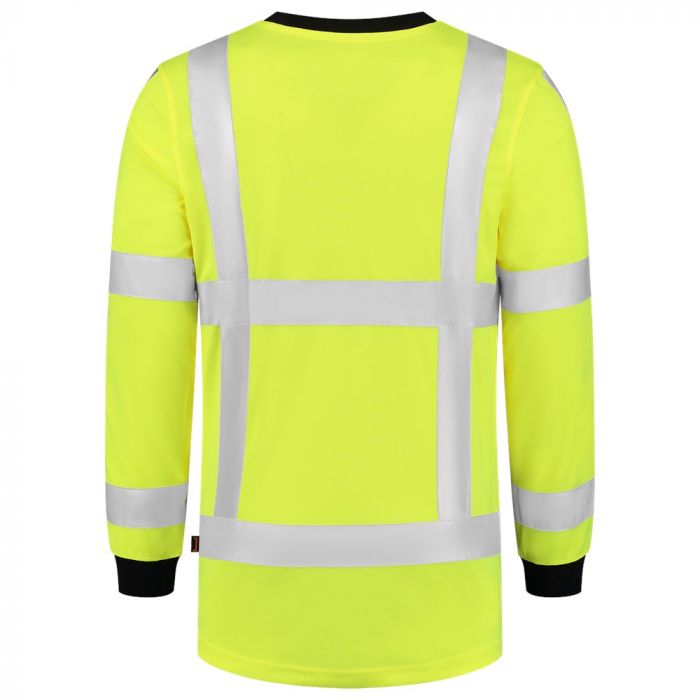 Tricorp T-shirt RWS Birdseye Lange Mouw 103002 Fluor Yellow
