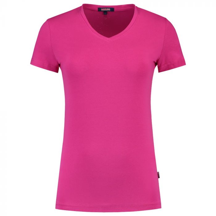 Tricorp T-shirt V Hals Fitted Dames 101008 Fuchsia