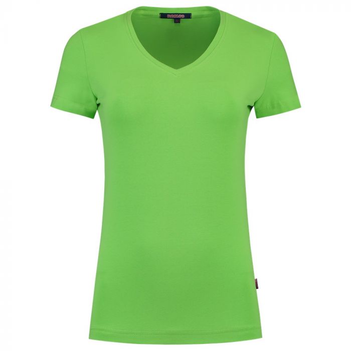 Tricorp T-shirt V Hals Fitted Dames 101008 Lime