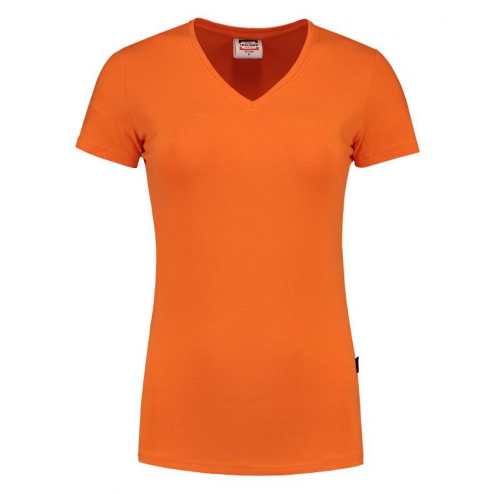 Tricorp T-shirt V Hals Fitted Dames 101008 Orange
