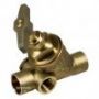 Stopkraan met aftap messing 22MM CAPILLAIR
