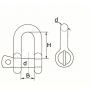 DX D-Sluiting 6 mm