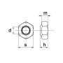Zelfborgendemoer Nyloc - Din5985 Ev M12X1.50