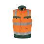 Dassy Hogezichtbaarheidsbodywarmer Bilbao PES70 Fluo-oranje/Flessengroen