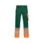 Dassy Hogezichtbaarheidsbroek Omaha PESCO64 Flessengroen/Fluo-oranje