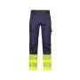 Dassy Hogezichtbaarheidsbroek Princeton PESCOSPA76 Marineblauw/Fluogeel