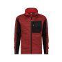 Dassy Midlayer vest Convex PES38 Rood/Zwart