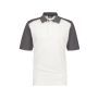 Dassy Polo Cesar COSPA46 Wit/Cementgrijs