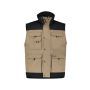 Dassy Tweekleurige bodywarmer Hulst PESCO61 Beige/Zwart