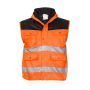 Hydrowear En20471 Bodywarmer Hoorn Fluor Oranje - Zwart