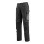 Mascot Broek met kniezakken 12679 Zwart/donkerantraciet