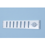 Goudkuil Schuifrooster Aluminium 50X9Cm Wit