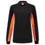 Tricorp Polosweater Bicolor Dames 302002 Black-Orange