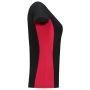 Tricorp T-shirt Bicolor Dames 102003 Black-Red