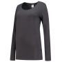 Tricorp T-shirt Lange Mouw Dames 101010 Darkgrey