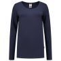 Tricorp T-shirt Lange Mouw Dames 101010 Ink