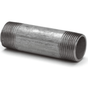 Delftechniek PIJPNIPPEL RVS AISI316 + CORROSIETEST<BR/>A/SA312 - ANSI B1.20.1<BR/>3/8"X100MM NPT SCH80S 3/8"X100MM NPT SCH80S