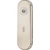 Oxloc Kortschild ovaal rvs met stalen onderplaat SL72 Met Kruk