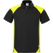 Fristads Poloshirt 7047 Phv Zwart/hi-vis Geel