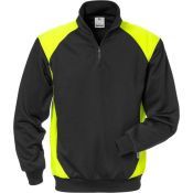 Fristads Sweater 7048 Shv Zwart/hi-vis Geel
