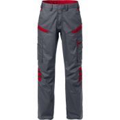 Fristads Broek Dames 2554 Stfp   Grijs/rood