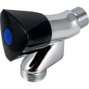 Beluchterkraan verchroomd 1/2" M. KEERKLEP