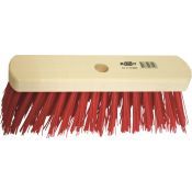 Kelfort Straatbezem kunststof Rood