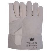 Oxxa Lashandschoen Splitleder Grijs Kap 15cm