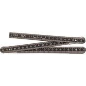 Schuil Duimstok Aluminium Zwart mm 2mtr 1511