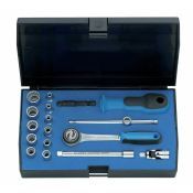 Gedore Dopsleutelset D 20 EMU-3 1/4" 17-dlg UD-Profiel 4-13 mm