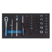 Gedore Dopsleutel-set 1500 CT1-20 1/4" in 1/3 CT module