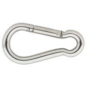 - Karabijnhaak RVS A4 C-DIN 5299