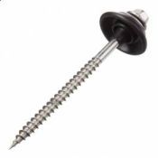 Houtdraadbout DIN 571 RVS + Sluitschelp M7X110 Din 571