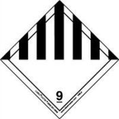 Brady Pictogram Imo 9.0 Klasse 9 Diverse Gevaarlijke Stoffen 300X300MM