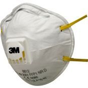 3M Fijnstofmasker FFP1 Met Ventiel 8812 Wit