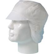 . Pet + Klep Pp + Haarnetje A 100 St. Wit WIT