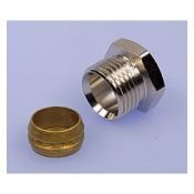 Delftechniek Klemset vernikkeld heimeier 1/2" X 15MM